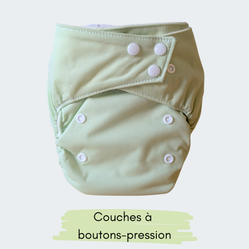 Couches à boutons-pression