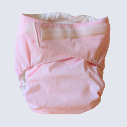 Reusable Cotton Diaper – Velcro (8–30 lbs) - Rose vintage