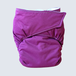 Reusable Cotton Diaper – Velcro (8–30 lbs) - Mûre sauvage